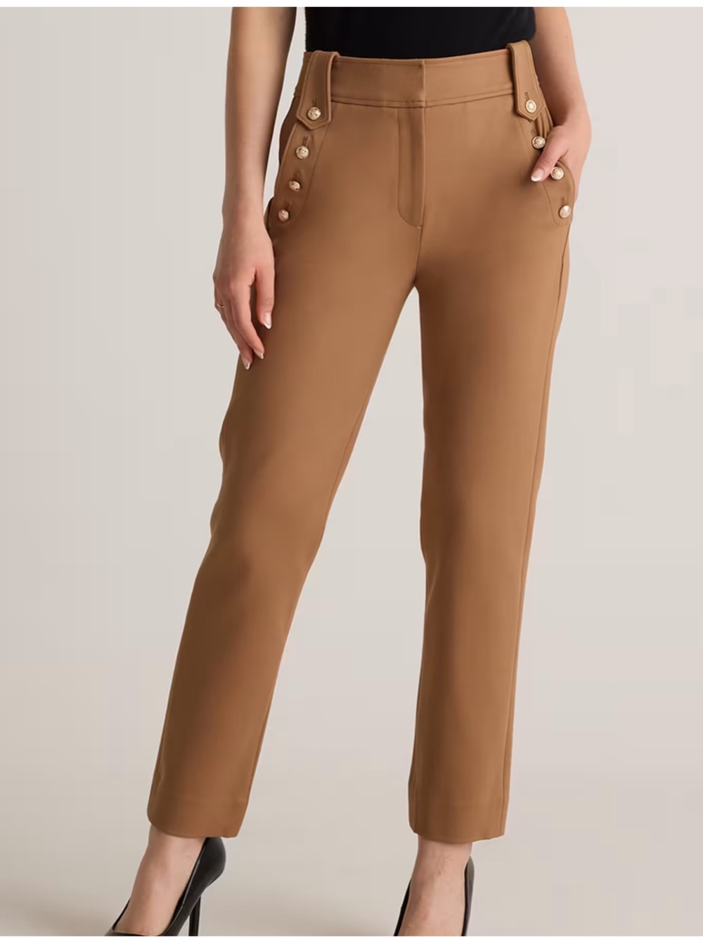 Quince Ultra Stretch Ponte Straight Leg Mariner Pants